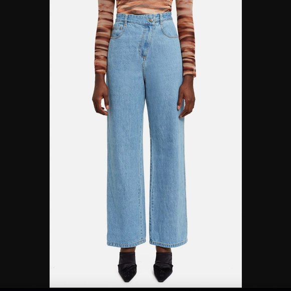Opening Ceremony Denim - Opening Ceremony /Callipygian WIDE LEG SLANTED FLY JEAN